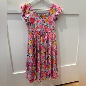 Floral Pink Kids Dress Little Sleepies